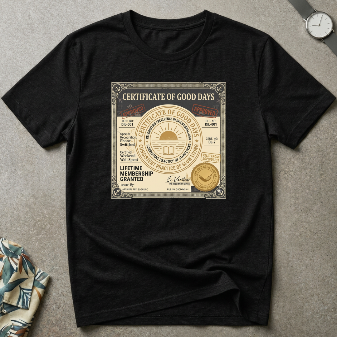 Good Days Certificate Tee