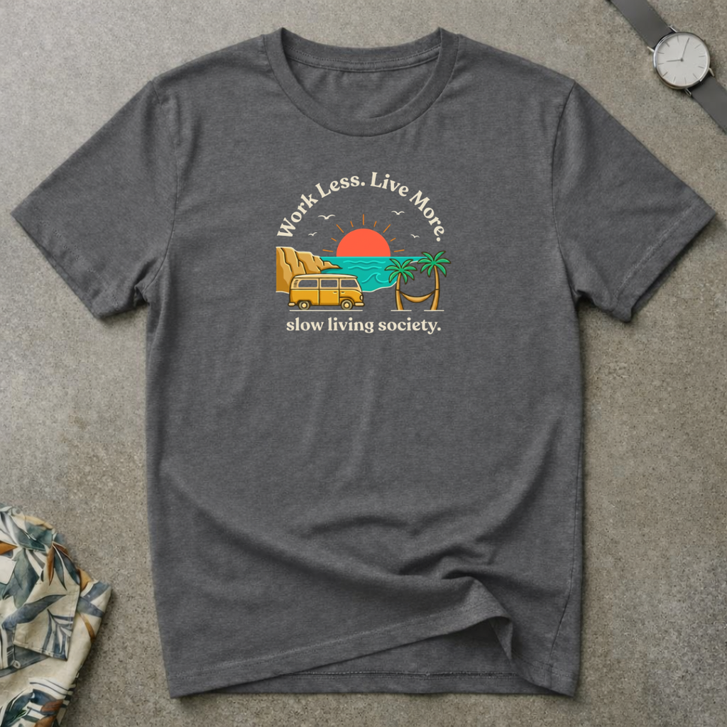 Slow living society tee