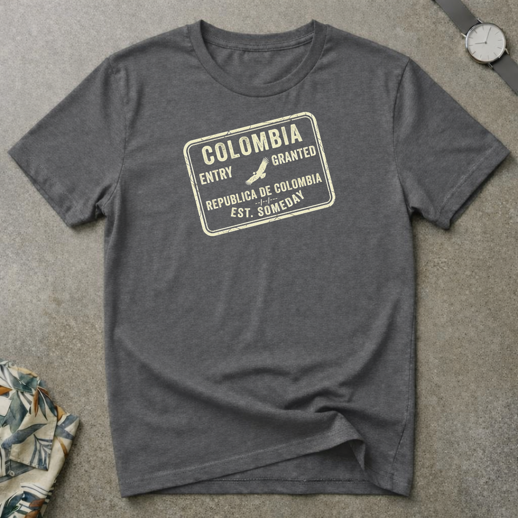 Colombia stamp tee