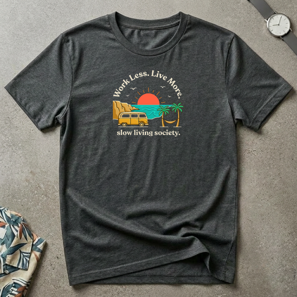 Slow living society tee