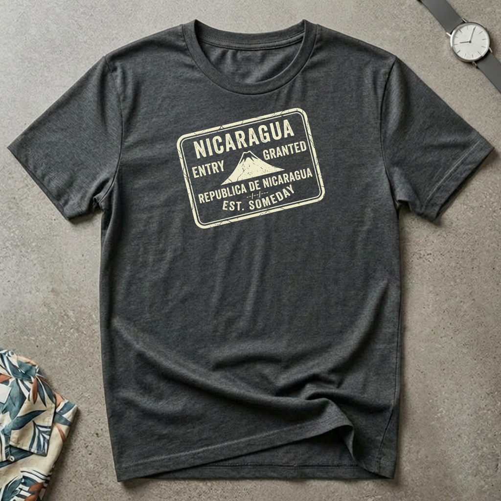 Nicaragua stamp tee