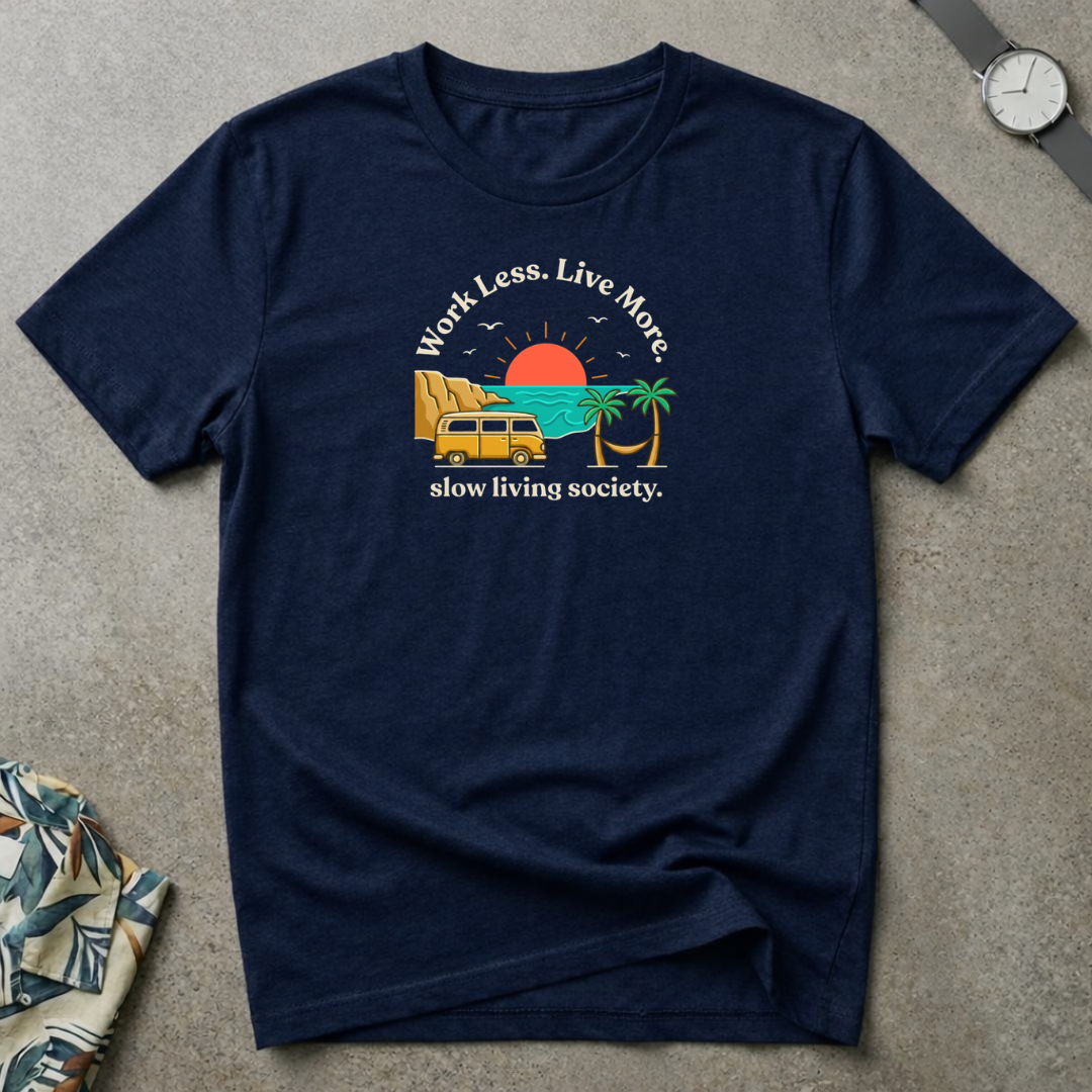 Slow living society tee