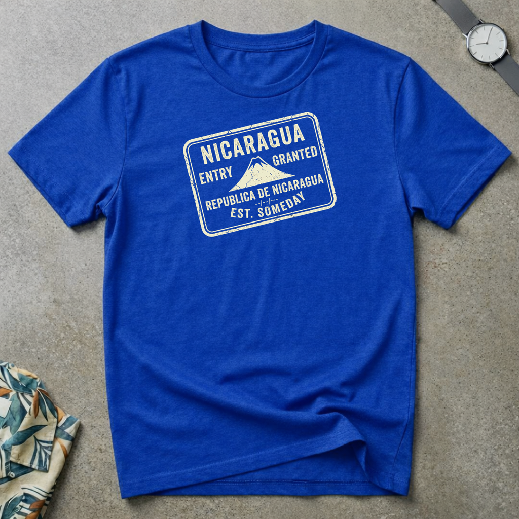 Nicaragua stamp tee